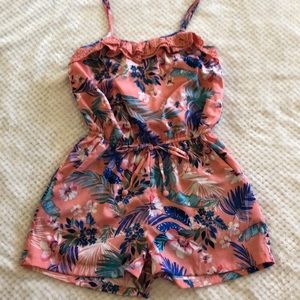 Girls Floral Romper